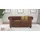 s-style möbel Chesterfield Sofa Mikrofaser 2-Sitzer Braun