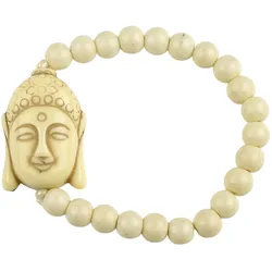 Armband "Tibet", Damen, Gr. Glas, beige (elfenbein), COLLEZIONE ALESSANDRO, Armbänder