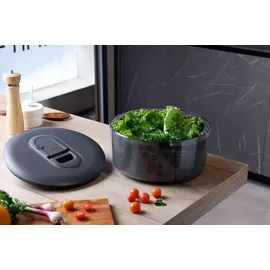 Zyliss Easy Spin Salatschleuder L 6 l Ø 27 cm grau schwarz