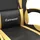 vidaXL Gaming-Stuhl Drehbar Schwarz und Gold