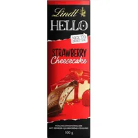 Lindt Schokolade HELLO Strawberry Cheesecake | 100 g Tafel | Vollmilch-Schokolade mit Erdbeer-Quarkcrème-Füllung | Schokoladentafel | Schokoladengeschenk (Packung mit 9)