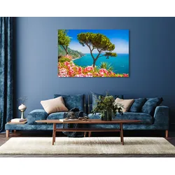 Acrylglasbild QUEENCE "Meerblick", beige (farbe bild(er): beige), B:120cm H:80cm, Bilder, Fine Art-Print in Galeriequalität