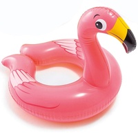 Warenhandel König Wasser Schwimmring Schwimmreifen Schwimmhilfe Spielzeug zum Baden Plantschen SpielenTier Kopf Verschiedene Motive (Flamingo)