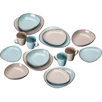 GALERIA home Naturlook Tafelservice 16-tlg. türkis
