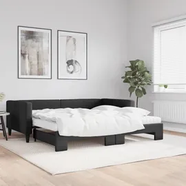 vidaXL Tagesbett 100 x 200 cm Schwarz