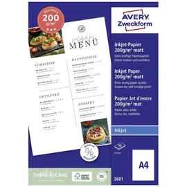 Avery Zweckform Fotopapier 2681 DIN A4 200 g/qm 50 Blatt