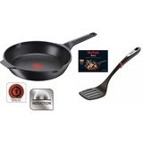 Tefal Bratpfanne AROMA Aluguss Antihaftversiegelt °24cm E21504 + Ingenio Pfannenwender