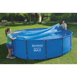 BESTWAY Solarabdeckung Flowclear Rund blau 462 cm
