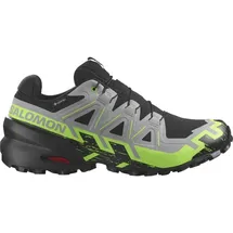 Salomon Speedcross 6 Gore-Tex Herren Black / Alloy / Green Gecko 45 1/3