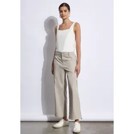 street one studio Paperbag-Hose High Waist Beige 46