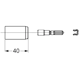 Grohe Verlängerungsset 40 mm Unterputzventil