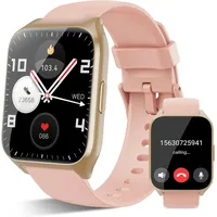 Smartwatch Damen 1,85 Zoll HD Touchscreen Smart Watch Telefonfunktion Fitnessuhr