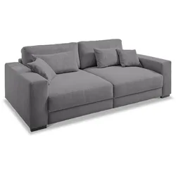 filippo Bigsofa Marsala Cord Grau Dunkelgrau