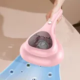 Kamanan Tragbarer Kabelloser Matratzenstaubsauger,10 KPa Milbensauger Matratzenreiniger Milbensauger für Matratzen,Milbenstaubsauger Bettmatratzen-Staubsauger mit UV-Licht(Rosa)