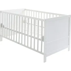 roba Kombi Kinderbett - 78x142x78cm - weiß - Holz / Holz