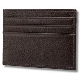 Fomax Kartenetui aus echtem Leder, elegantes Design mit übersichtlicher Anordnung, Cafe