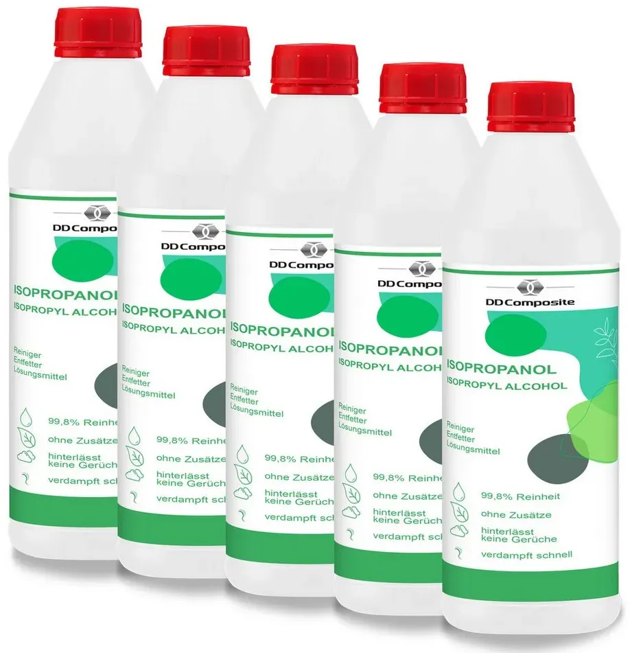 Preisvergleich Produktbild DD Composite 5 x 1Liter Isopropanol Reinigungsalkohol