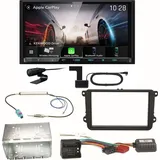 Kenwood DMX8021DABS Android Auto Einbauset für Skoda Fabia Roomster Praktik