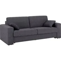 Home Affaire Schlafsofa Roma Matratzenhöhe 14 cm, Dauerschlaffunktion, mit Unterfederung, Lattenrost, Matratze braun 220 cm x 85 cm x 100 cm