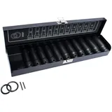 Fortis Kraft- Steckschlüssel-Satz 1/2" 15-teilig lang FORTIS