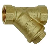 Riegler Schmutzfänger, Messing blank, G 1/4, DN 8, MW