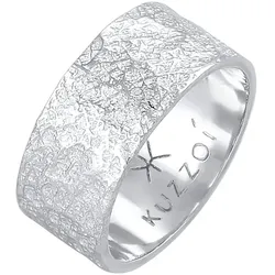 KUZZOI Herren Bandring Organic Struktur 925 Silber 58 9 mm