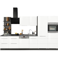 Kochstation Küchenzeile »KS-Brindisi«, ohne Geräte, Breite 340 cm, weiß