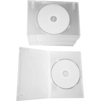 MP-Pro Smart-Glossy DVD-Rohlinge 4,7 GB DVD-R Inkjet Printable Weiß Glänzend Bedruckbar - 10 Stück in Slim DVD Hüllen Farblos