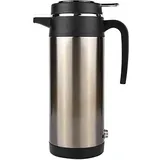 Elektrischer Wasserkocher Im Auto, 1000ML 12V/24V Tragbarer Edelstahl Elektrischer Wasserkocher Im Auto Reise-Thermosflaschen Heizung Wasserflasche für Warmwasser, Kaffee, Tee(12V)