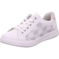 Rieker Damen Leder Sneaker Weiß - Weiß - 41