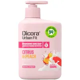 Dicora nährendes Handseife mit Vitamin C, Zitrus-, und Pfirsichextrakt 0,5 l
