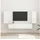 vidaXL TV-Wandregal-Set 4 pcs Hochglanz Weiß Holzwerkstoff