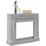 Kaminumrandung Grau Sonoma 100x30x87,5 Cm Holzwerkstoff