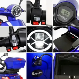 Rolektro E-Quad 25 V.2 1000 Watt 25 km/h blau