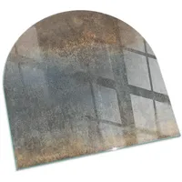 Tulup Bodenplatte Glas 100 x 100 x 0,4 cm Braun