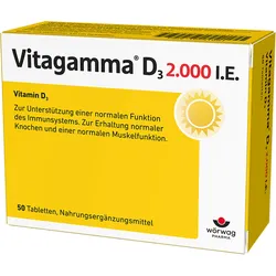 Vitagamma D3 2.000 I.E. Vitamin D3 Tabletten