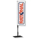 Beachflag Square mit Bodenplatte Größe M