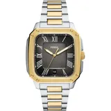 Fossil Herren Analog Quarz Uhr mit Edelstahl Armband FS6123