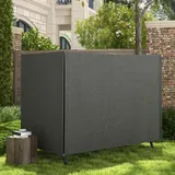 Abdeckung Für Gartenschaukel, Schutzhülle Für Hollywoodschaukel, Abdeckhaube, Wasserfest, 205 X 124 X 164 Cm, Dunkelgrau