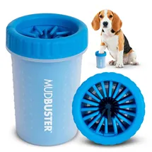 Dexas MudBuster Pfotenreiniger für Hunde, Größe M, Hellblau (Pro Blue)