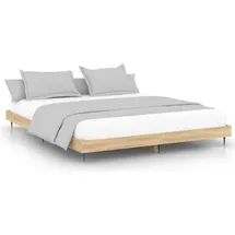 vidaXL Bettgestell 120 x 200 cm Braun