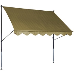 ANGERER FREIZEITMÖBEL Klemmmarkise, beige, Stahl/Polyester, Selbstmontage
