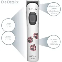 Aesculap LI - ION AKKU TRIMMER EXACTA IDEAL FÜR OHREN PFOTEN UND GESICHT