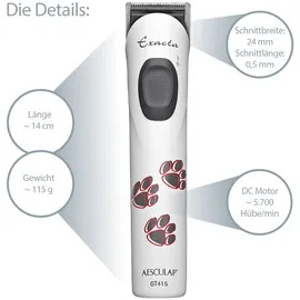 Aesculap LI - ION AKKU TRIMMER EXACTA IDEAL FÜR OHREN PFOTEN UND GESICHT