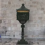 vidaXL Vintage Style Sockel-Briefkasten Aluminium Grün