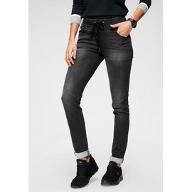 KANGAROOS Jogg Pants in Denim-Optik mit elastischem Bündchen Gr. 48 N-Gr, black-used, Jeans, 46791464-48 N-Gr