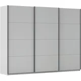 Rauch »Kleiderschrank Schrank Garderobe AGORDO mit Dekor- oder Hochglanzfront« in drei Griff-Farben - NEU: Farbe SCHWARZ, durchdachte Innenausstattung, in 4 Breiten und 2 Höhen MADE IN GERMANY, grau