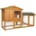 LIONTO Kleintierstall 147 x 52 x 85 cm braun