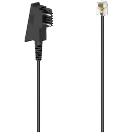 Hama Telefon (analog) Anschlusskabel [1x TST-Stecker - 1x RJ12-Stecker 6p6c] Schwarz