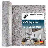 AQUILA Malervlies Abdeckvlies zum Streichen, Schutz für Böden & Möbel, flexible Abdeckmatte, 220g, 25m 100 cm x 2500 cm